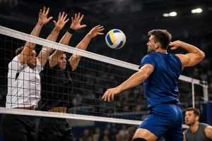 Bild eines Volleyballspiels