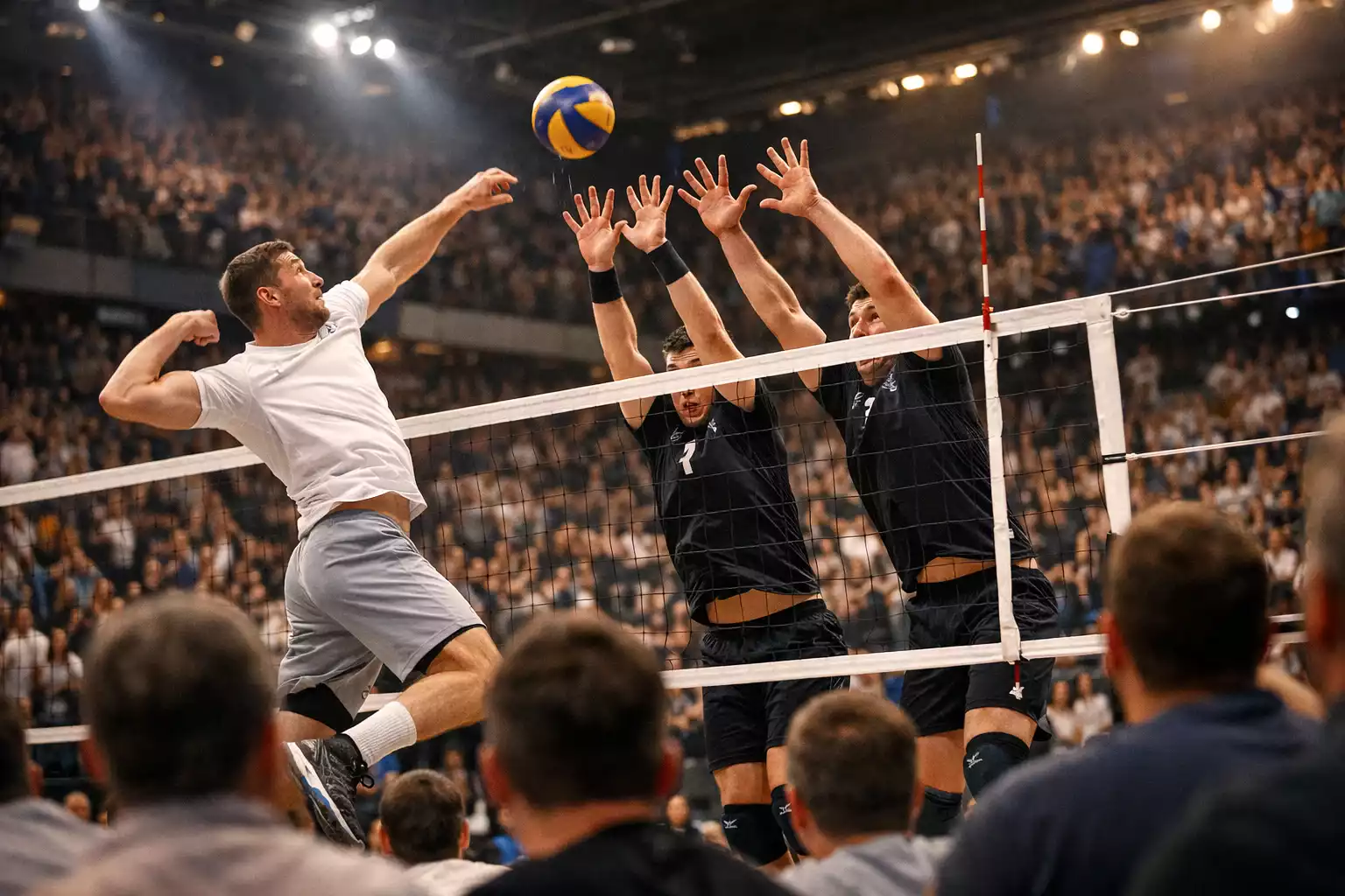 Polnische PlusLiga Volleyball-Spiel mit enthusiastischen Fans