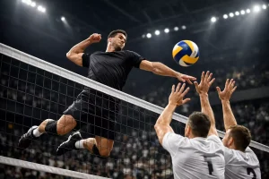 Bild eines Volleyballspiels