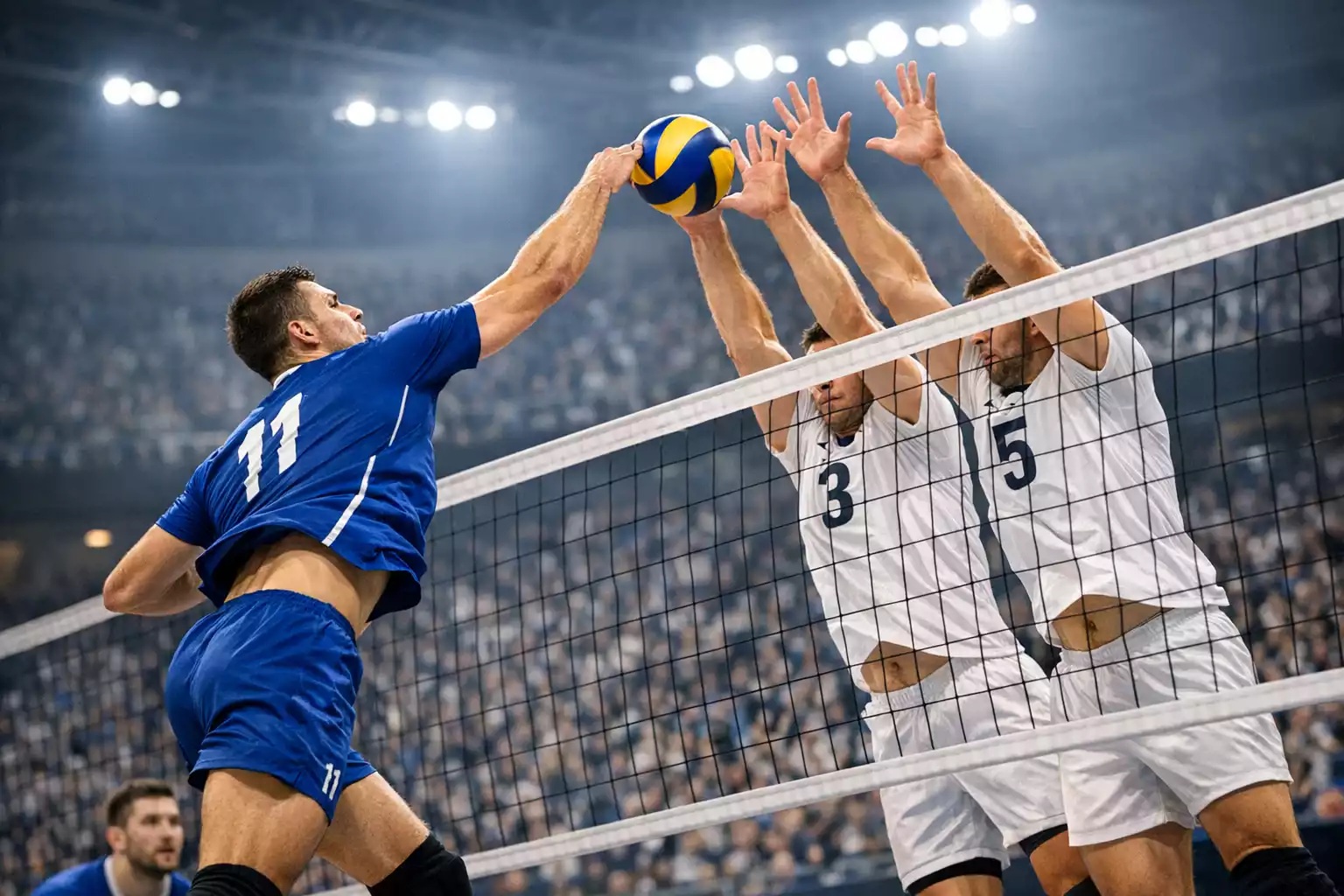 Volleyball Champions League Spiel zwischen europäischen Top-Teams