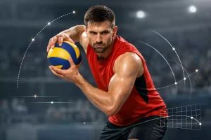 Bild eines Volleyballspielers
