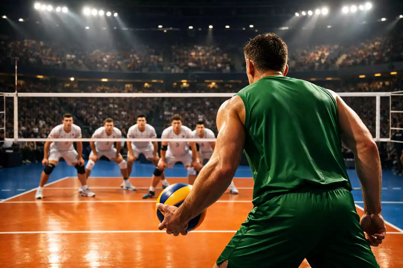 Volleyball-Weltmeisterschaft mit Nationalmannschaften im Duell